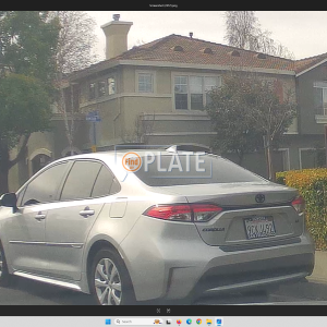 9CKJ492 CA License Plate